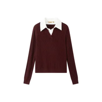 INSUN Shirts Women's Burgundy