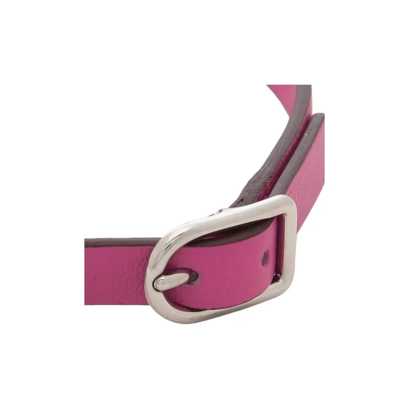 HERMES Palladium Plated Bracelets Women's Pink Purple-2