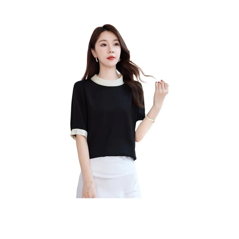Yi Mengyuan T Shirts Women's Black-0