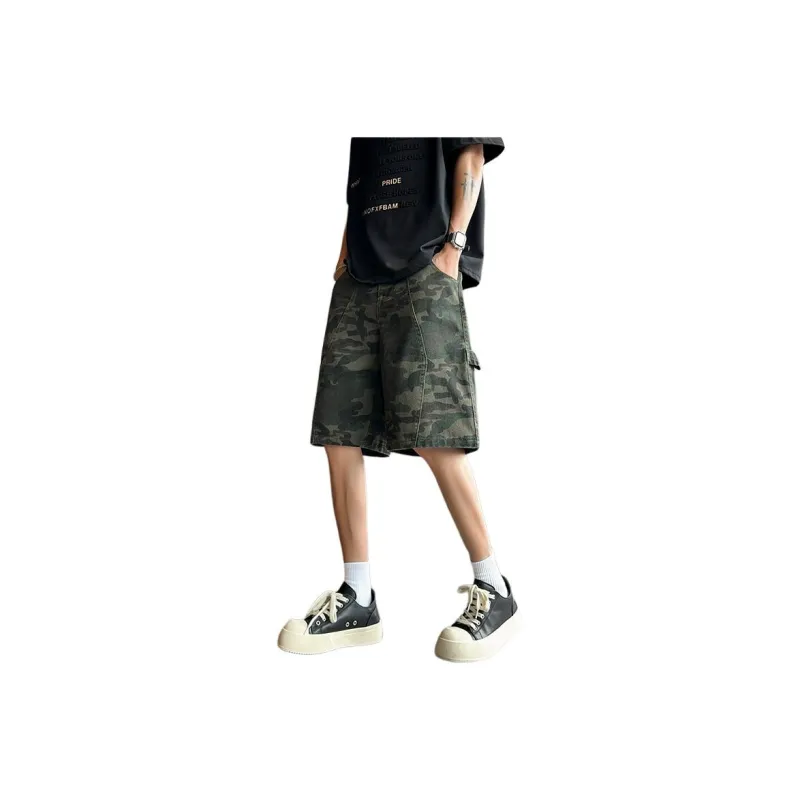 Concubine Zhu Denim Shorts Men's-0
