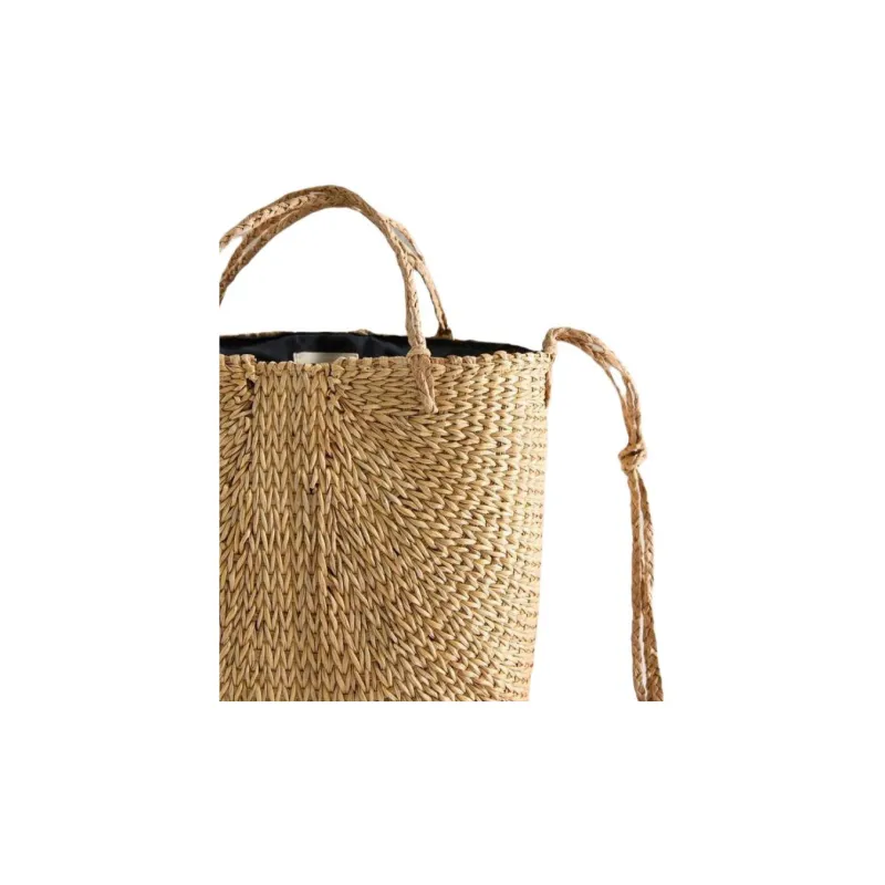 ZARA Wheat Stalk Handbag Mini Women's Light Beige-4