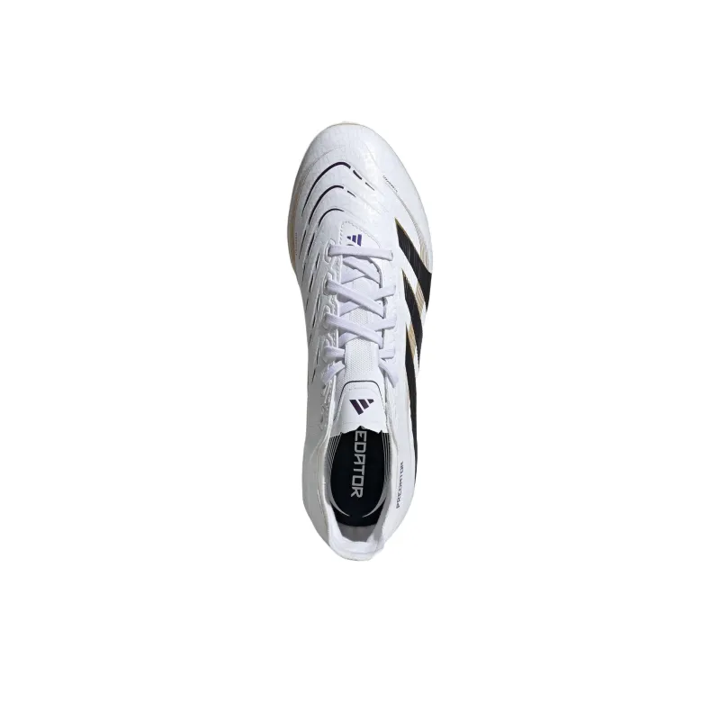Adidas PREDATOR LEAGUE Anti Slip Wear Resistant Soccer Shoes Unisex White Black-4