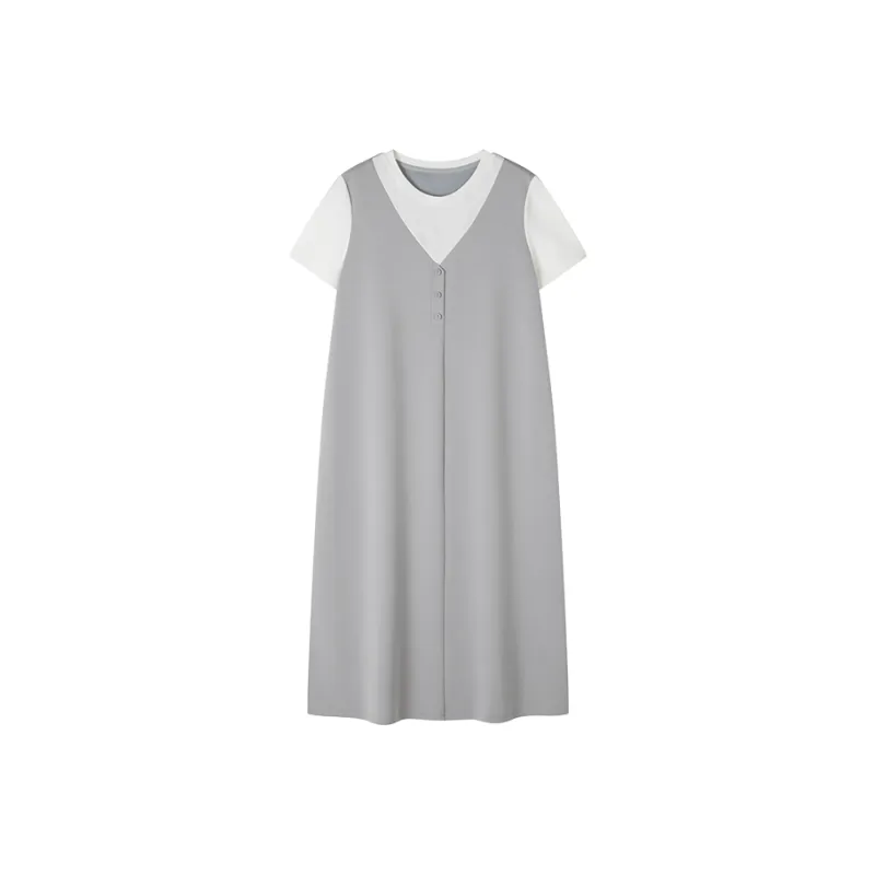 Mo Han Yi Mei Short Sleeved Dress Women's-0