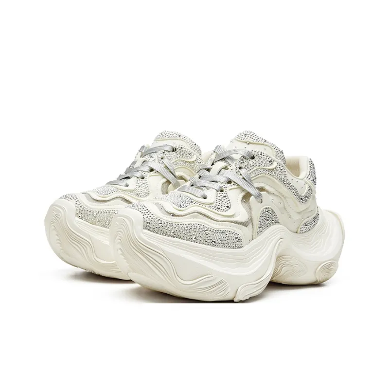 XMZY Dune Series Starlight Goddess Abrasion Resistant Breathable Height Increasing Low Top Chunky Sneakers Women's-1