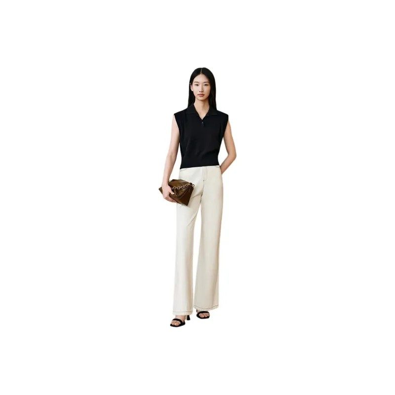 INSUN Polo Shirts Women's Black-0