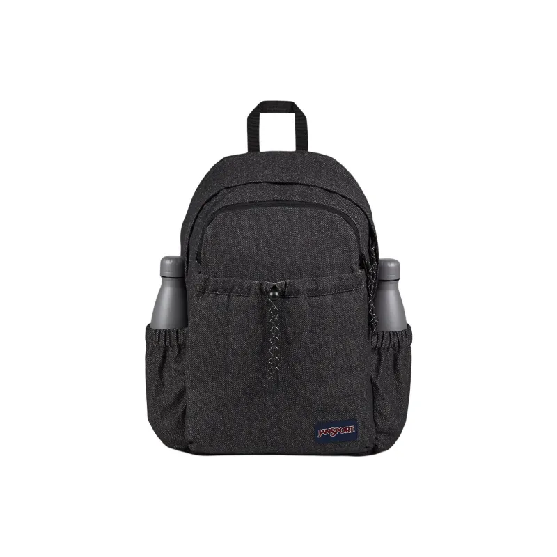 JanSport Recycled Polyester Backpack Men's Black Gray-1