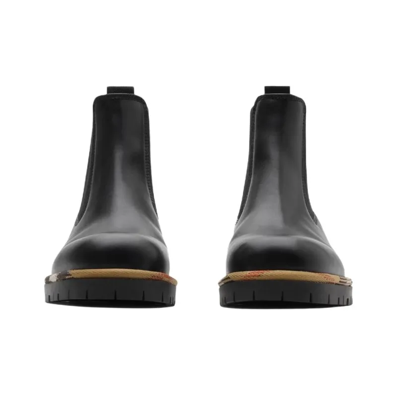 Burberry Short Chelsea Boots 3.5cm Women's Black-2