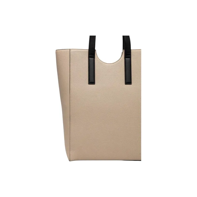 KARL LAGERFELD Recycled Polyurethane Tote Bag, Shopping Bag, Shoulder Bag Women's Light Umber-3