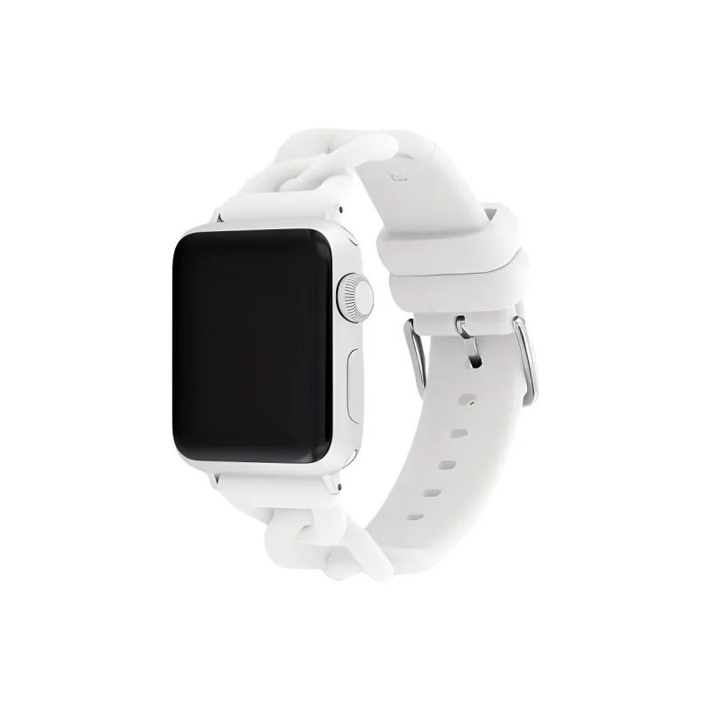 COACH Apple Compatibility Watch Band 41mm Rubber Material-0