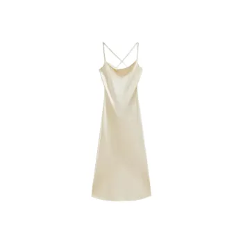 INSUN Slip Dresses Women's Ecru