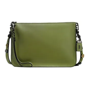 COACH Soho Leather One Shoulder Handheld Crossbody Bag Small Size Women's Green