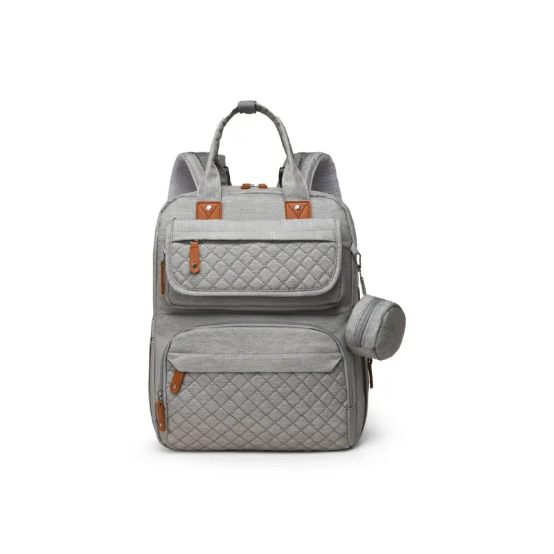 Meow In The Grass Nylon Backpack Unisex Dark Gray/Green & Gray/Light Gray/Blue/Black & Gray/Black-7