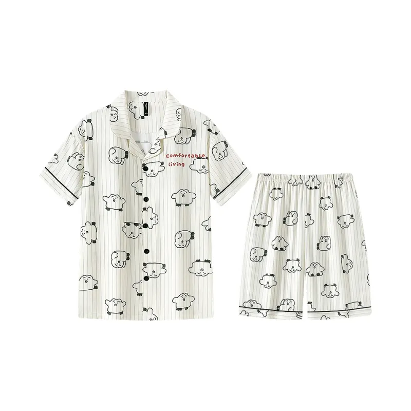Gongdie x ZAOWUCANXIONGDI,LIANMINGKUAN Pajama Set Unisex-6