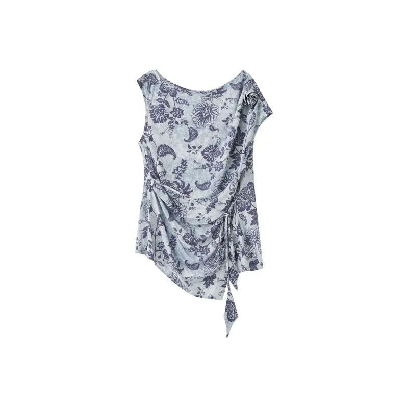 SHUXI Shirts Women's Exotic Blue-0