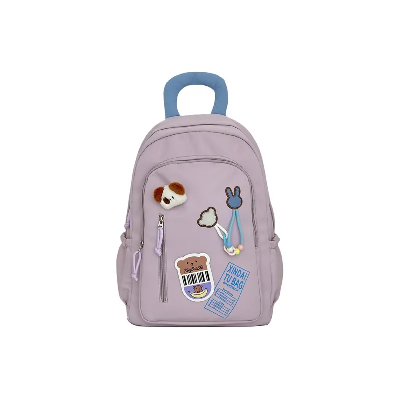Vack Nylon Backpack Unisex Multicolor-3