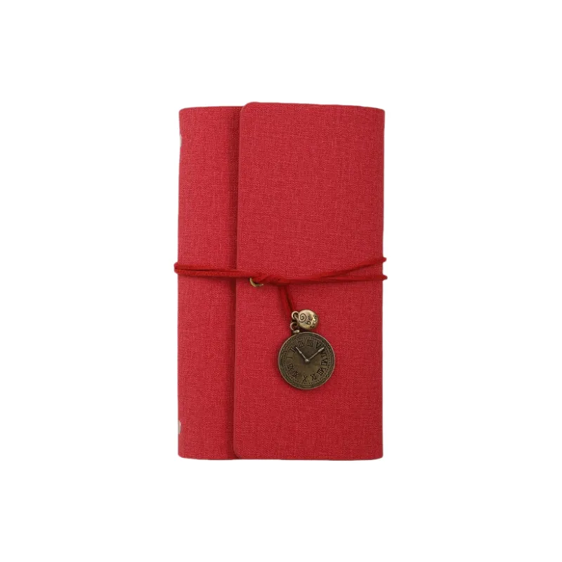 XIAOKOUTU A6 Loose Leaf Lace Up Creative Vintage Planners-12