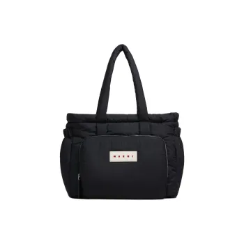 MARNI Polyester Tote Bag, Shopping Bag, Handbag, Shoulder Bag Men's Black