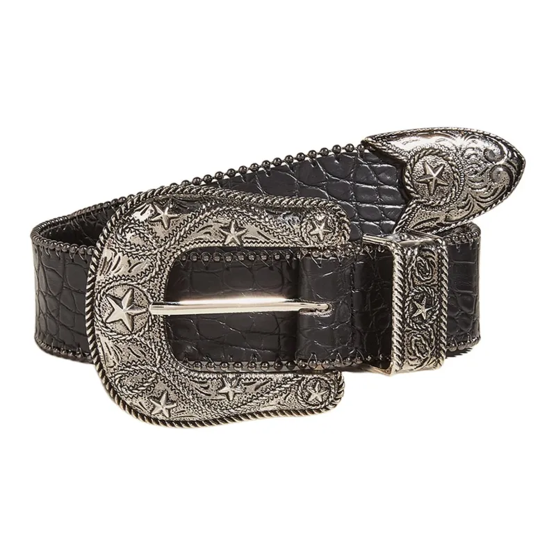 JEANSWEST PU Leather Belts Women's 3.8CM-0