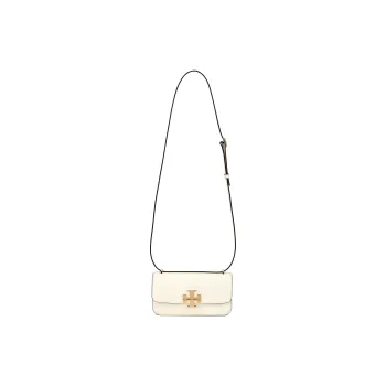 TORY BURCH Eleanor Cow Leather Shoulder Bag Small Size Women's Warm White