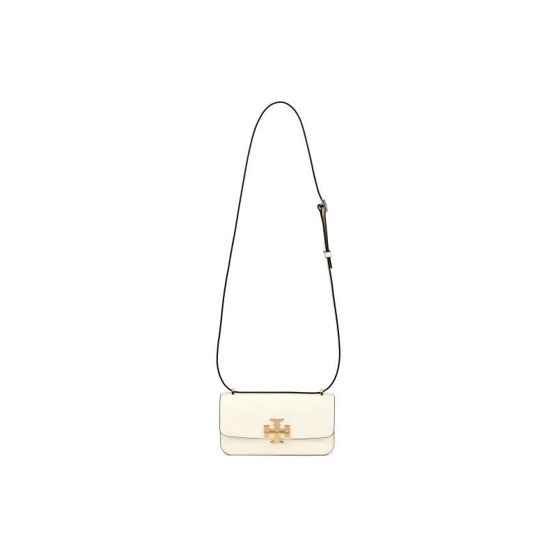 TORY BURCH Eleanor Cow Leather Shoulder Bag Small Size Women's Warm White-0