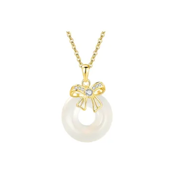 CHINA GOLD Chalcedony Necklaces Women's
