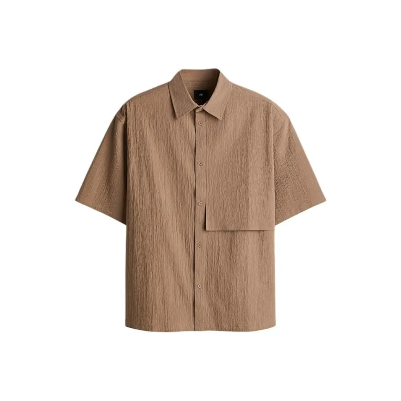 H&M Shirts Men Brown-0