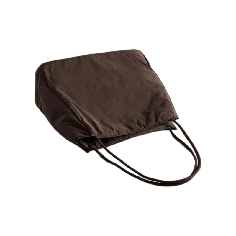 ZARA Polyamide Tote Bag, Shopping Bag, Shoulder Bag Women's Brown-5