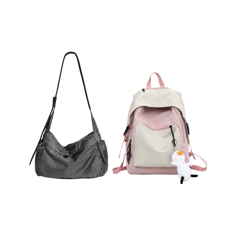 TAKI Oxford Shoulder Bags Regular Unisex Black/Gray-17