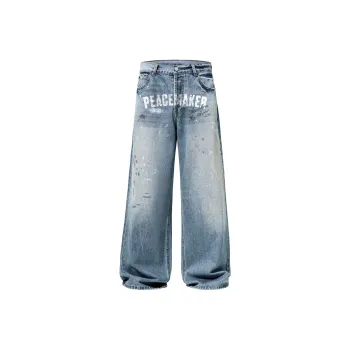 AWAKEN THE ROSE Jeans Unisex Blue