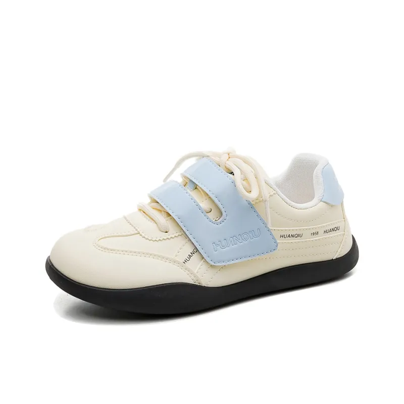 HUANQIU Slip Resistant, Abrasion Resistant, Lightweight Low Top Casual Shoes Women's Yellow Blue-1