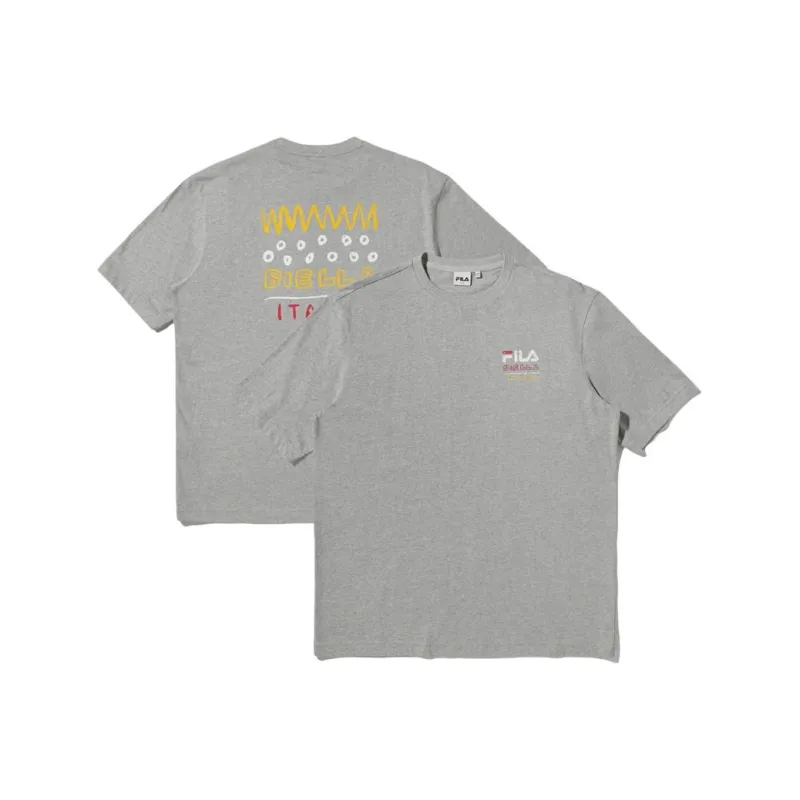 FILA T Shirt Unisex Light Gray L ML-2