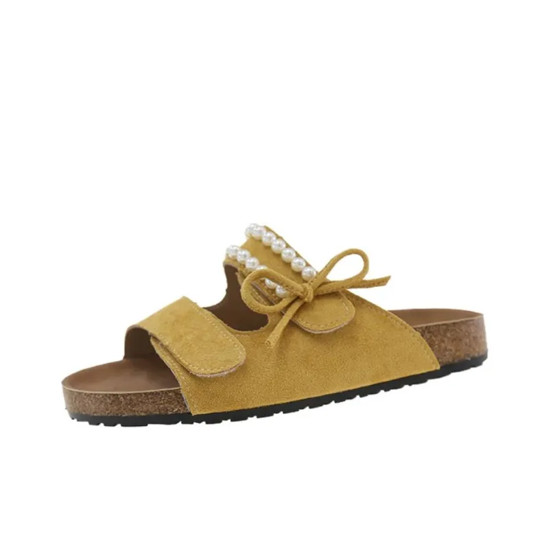 WUJI Rubber Sole Slip Resistant Abrasion Resistant Slide Slippers Women's-8