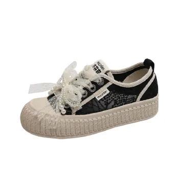 Mulinsen Espadrilles Abrasion Resistant, Lightweight, And Breathable Low Top Skateboard Shoes Women's