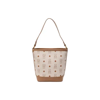 Teddy Bear Collection PU Bucket Bag, Crossbody Handbag Women's Multicolor