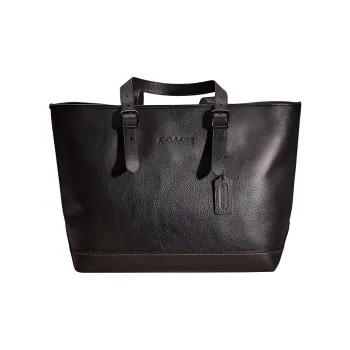 COACH Carriage Leather Shoulder Bag Crossbody Bag Handbag Large Size Women's Black