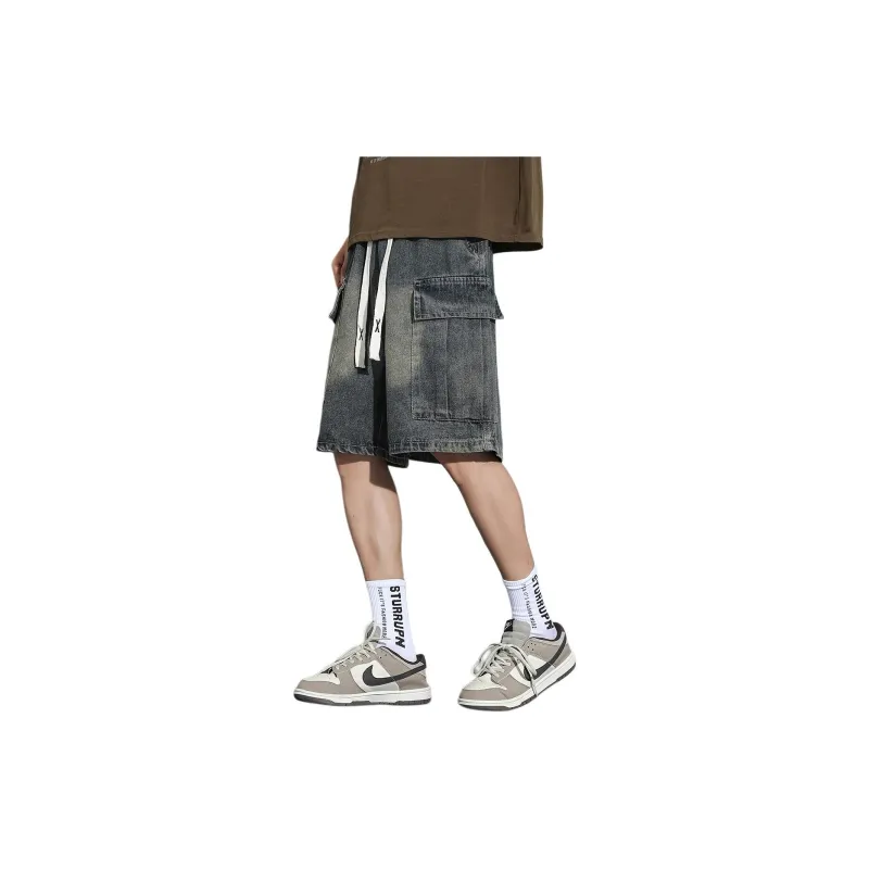 Fakeyoung Denim Shorts Unisex-4
