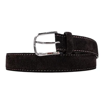 ORCIANI Suede Leather Belts Unisex Brown  
