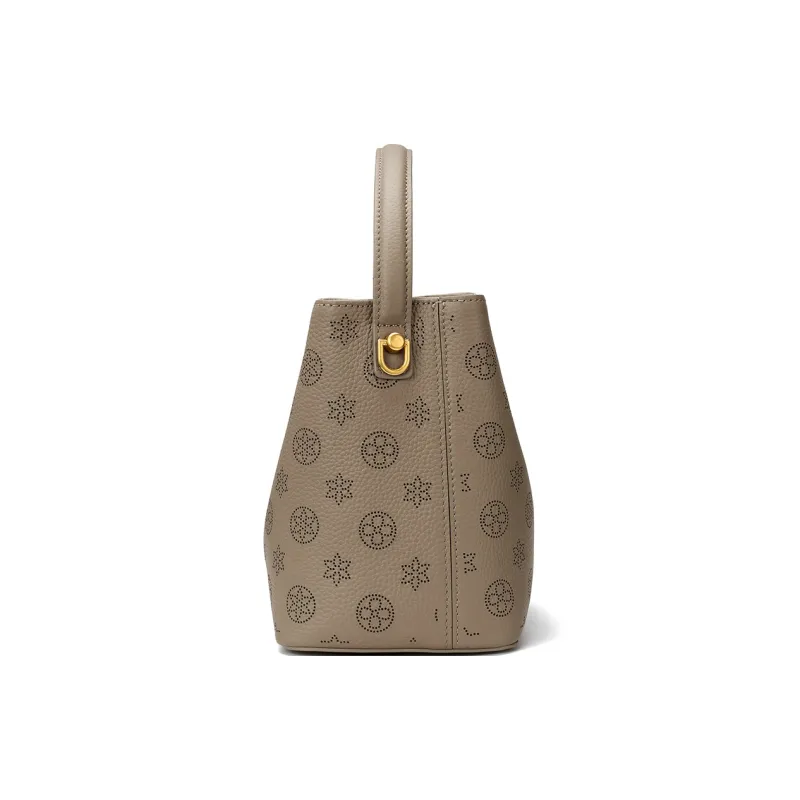 ROBERTA DI CAMERINO Cow Leather Shoulder Bag, Crossbody Bag, Handbag Women's Elephant Gray-2