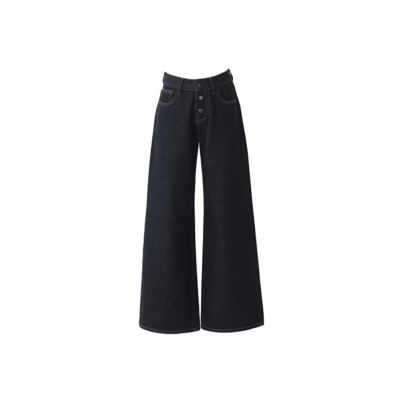 Kazakhstan Jeans Unisex Black Blue-3