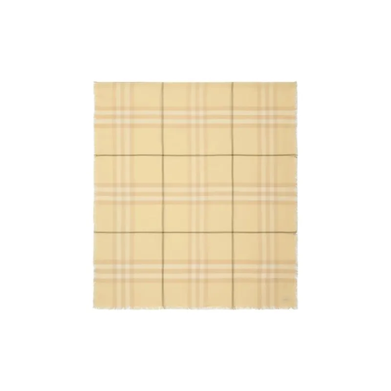 Burberry Checked Wool Scarf-0