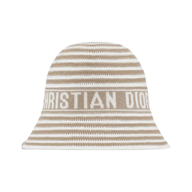 DIOR Polyamide Bucket Hats Unisex Beige-0