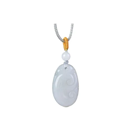 Dora Skewers Cinnabar Jade Pendants Unisex