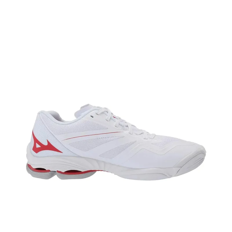 Mizuno Wave Lightning Z6 Anti Slip Wear Resistant Low Top Training Shoes Women's White-1