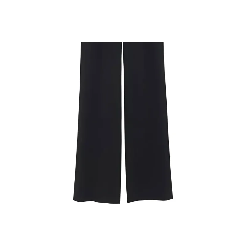 SAINT LAURENT Mid Rise Straight Leg Pants-4