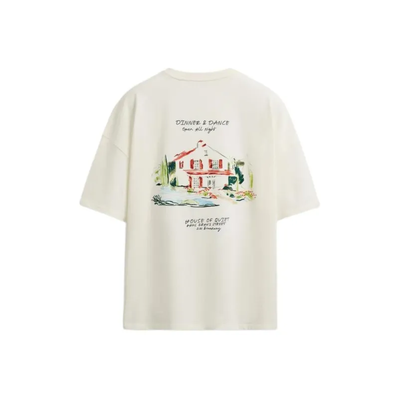 ZARA T Shirts Men Frosted White-1