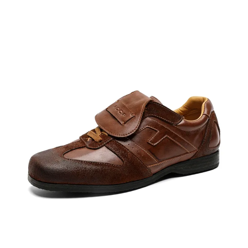 MUYI Breathable Low Top Casual Shoes Unisex Brown-0