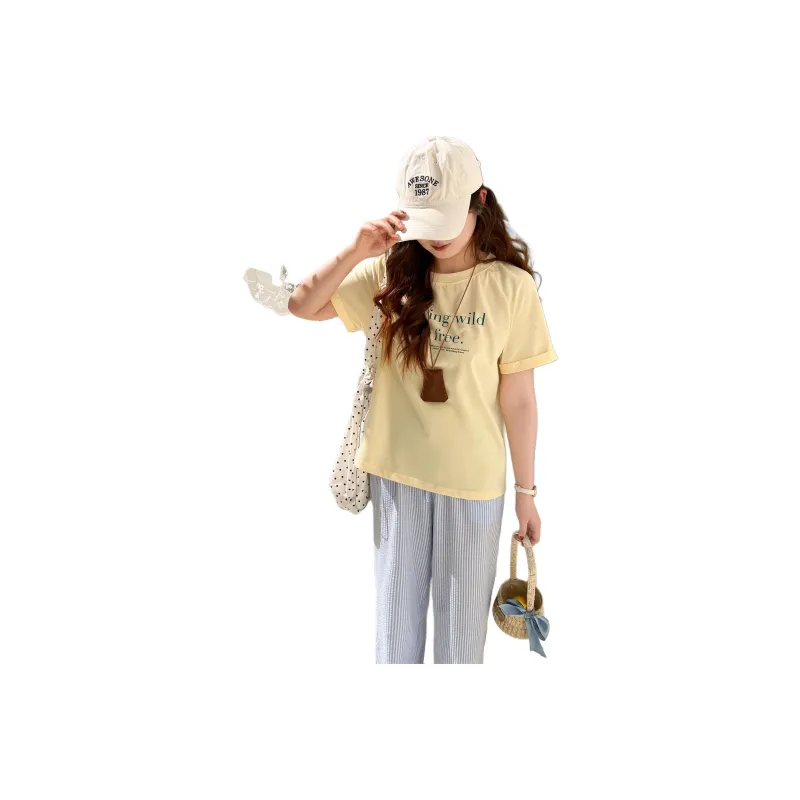 DAMABAIFENBAI Raglan Sleeve T Shirt Women's-0