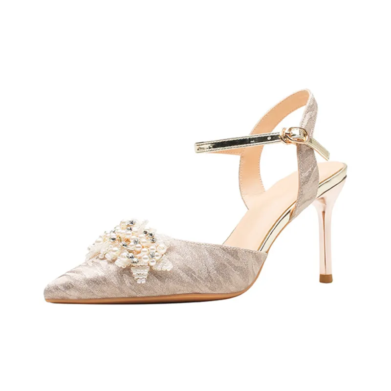 GOSO High Heels Women's Champagne Gold/Silver-0