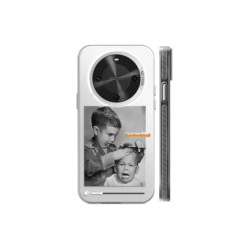 YAOCAI Acrylic Material Haircut Boy H Phone Cases Compatibility With MVMOM 30/20 Trendy And Cool-10