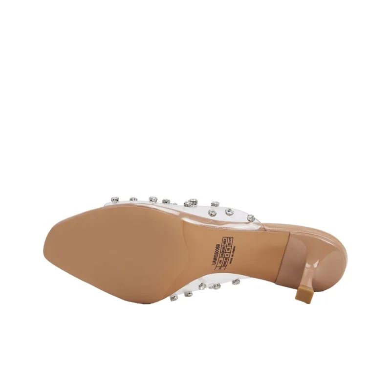 URBAN REVIVO Quick Dry Slide Slippers Women's Khaki-3